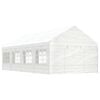 vidaXL Paviljon s streho bel 8,92x4,08x3,22 m polietilen