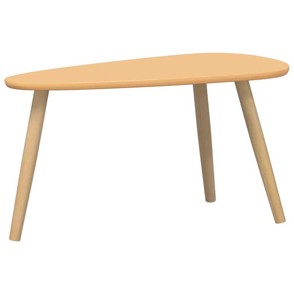 vidaXL Klubska mizica komplet 2 kosa iz masivne borovine rjave barve