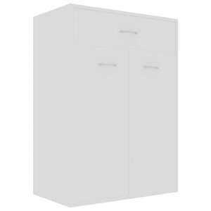 vidaXL Omara za čevlje bela 60x35x84 cm iverna plo&scaron;ča