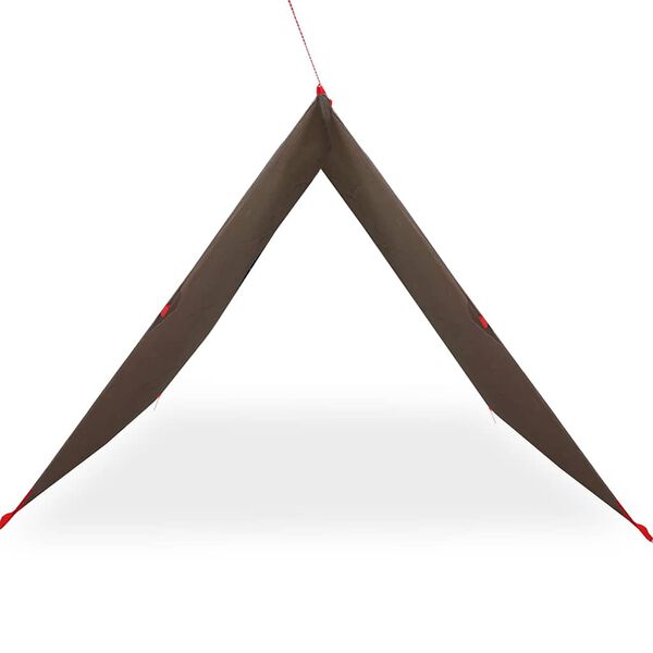 vidaXL Ponjava za kampiranje rjava 406x306 cm vodoodporna