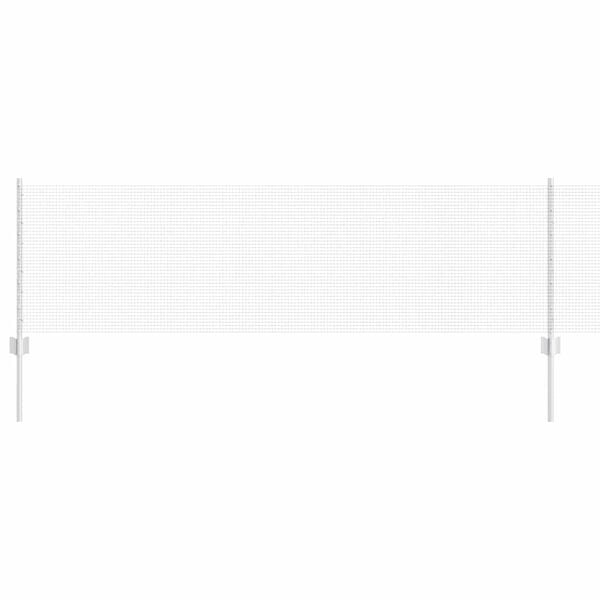vidaXL Ograja s stebrom srebrna 0,6 x 100 m Jeklo