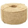 vidaXL Vrv iz 100 % sisala 6 mm 100 m