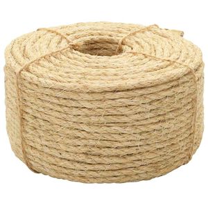 vidaXL Vrv iz 100 % sisala 6 mm 100 m