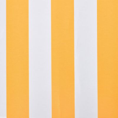 vidaXL Tenda iz platna 350x250 cm oranžna in bela
