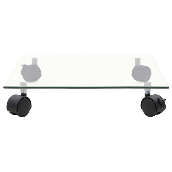 vidaXL Voziček za rože 2 kosa kaljeno steklo 35x35 cm kvadraten