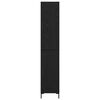 vidaXL Visok predalnik Črna Orehovina 34,5 x 34 x 180 cm