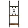 vidaXL Knjižna polica Dimljeni oreh 40 x 30 x 109 cm Konstruiran les