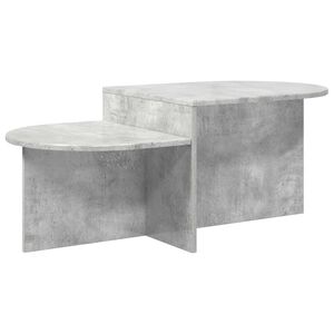 vidaXL Klubska miza Betonsko siva 100 x 50 x 40 cm Inženirski les