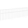 vidaXL Vrtni panel ograje 12 kos 100 x 30 cm Pocinkano jeklo Srebrna