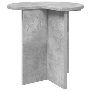 vidaXL Stranska miza Betonsko siva &Oslash; 39 x 38 cm Inženirski les