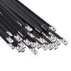 vidaXL Vezalke za kabel 50 kos 4,6 x 400 mm Črna