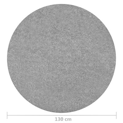 vidaXL Umetna trava s čepi premer 130 cm siva okrogla