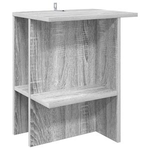 vidaXL Klubska miza Siva Sonoma 40 x 30 x 49 cm Inženirski les