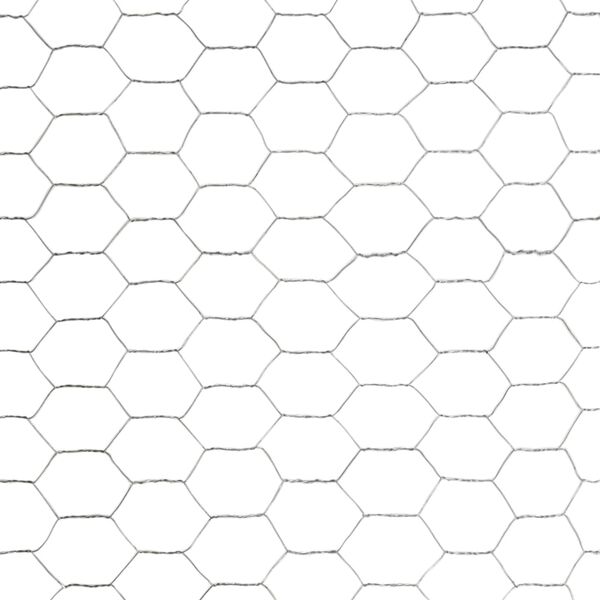 vidaXL Žična mreža za ograjo pocinkano jeklo 25x1,2 m srebrna