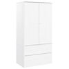 vidaXL Omara ALTA bela 90x55x170 cm trdna borovina