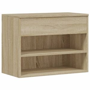 vidaXL Klop za čevlje sonoma hrast 60x30x45 cm iverna plo&scaron;ča