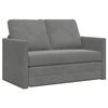 vidaXL Talni raztegljiv kavč 2 v 1 temno siv 122x204x55 cm žamet
