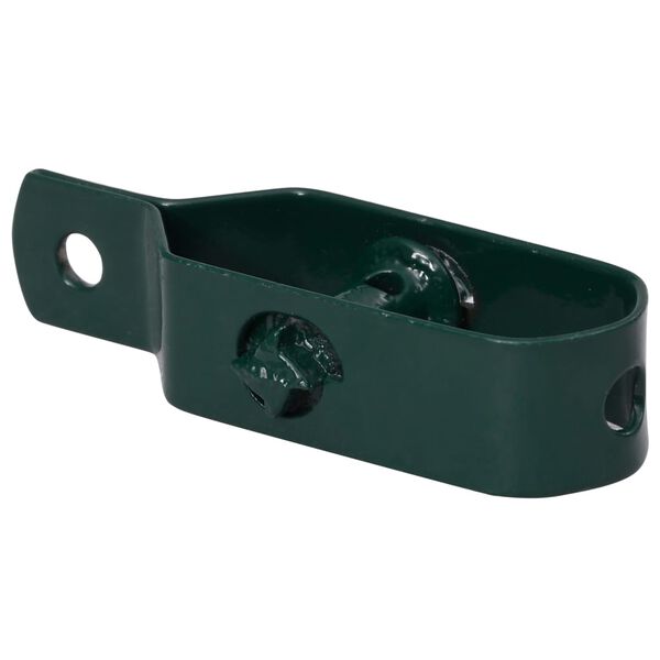 vidaXL Napenjalci žice 250 kosov 90 mm jeklo zelene barve