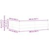 vidaXL Postelja z vzmetnico Temno zelena 200 x 210 cm blago