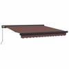 vidaXL Ročno zložljiva tenda rjava 300x250 cm