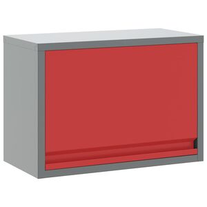 vidaXL Omarica za orodje s shranjevanjem Rdeča in siva 50 x 25 x 35 cm