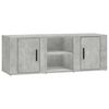 vidaXL TV omarica betonsko siva 100x31,5x35 cm inženirski les