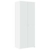 vidaXL Visoka omara bela 70x42,5x185 cm inženirski les