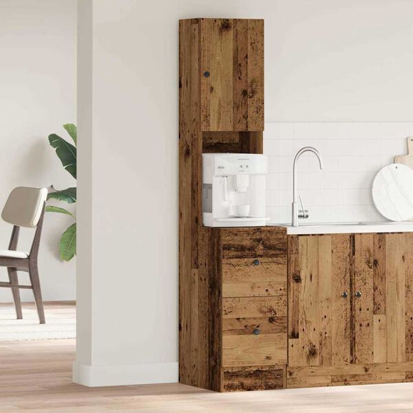 vidaXL Kuhinjska omarica s predalom s polico Star les 32 x 50 x 180 cm