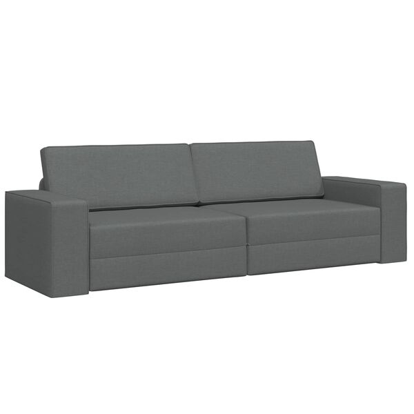 vidaXL Sofa postelja 200cm Temno siva blago