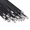 vidaXL Vezalke za kabel 50 kos 4,6 x 600 mm Črna