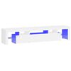 vidaXL TV omarica z LED lučkami bela 200x36,5x40 cm