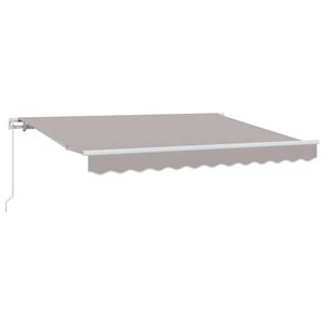 vidaXL Retraktilna tenda Svetlo siva 250 x 200 cm blago