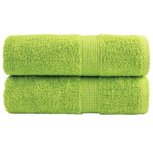 vidaXL Premium brisače za pranje SOLUND 2 kosa jabolčno zelene 30x30 cm 600 g/m&sup2;