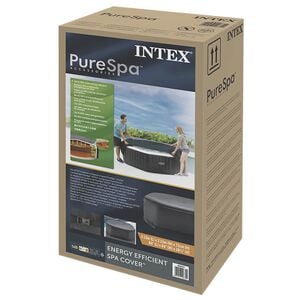 INTEX Pokrov za kad Temno siva 211 x 211 cm PVC in PU