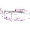vidaXL Konstrukcija postelje Voskast rjav 160 x 200 cm