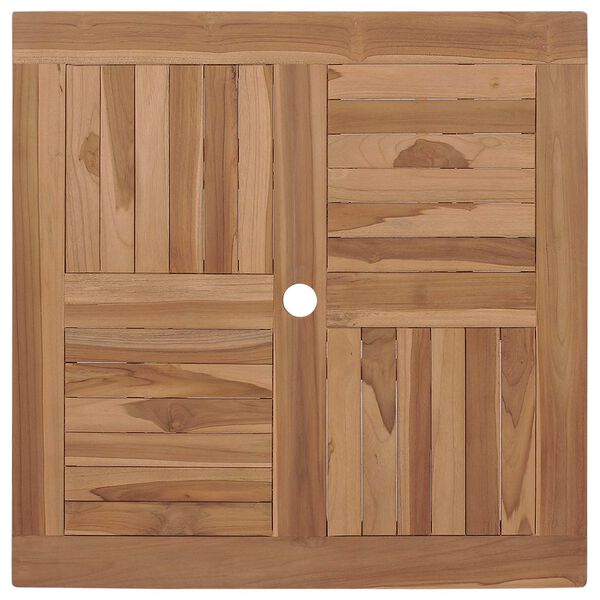 vidaXL Vrtna jedilna garnitura 5-delna trdna tikovina