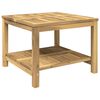 vidaXL Klubska miza Beljenje 60,5 x 60 x 45 cm Masiven les akacije