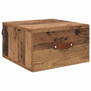 vidaXL Stenska nočna omarica Star les 35 x 35 x 20 cm Konstruiran les