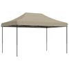 vidaXL Zložljivi pop-up &scaron;otor za zabave taupe 440x292x315 m
