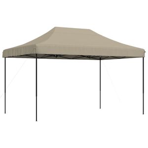 vidaXL Zložljivi pop-up &scaron;otor za zabave taupe 440x292x315 m