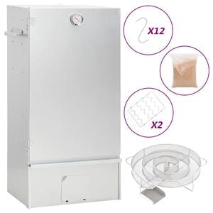 vidaXL Pečica za dimljenje z generatorjem hladnega dima pocink. jeklo