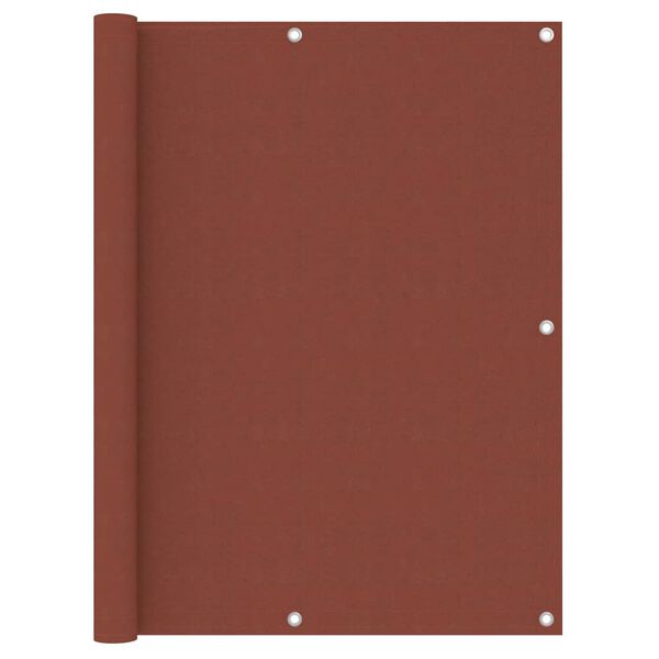 vidaXL Balkonsko platno terakota 120x500 cm oksford blago