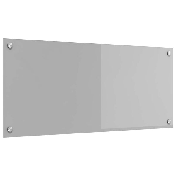 vidaXL Za&scaron;čita za kuhinjo Svetlo siva 90 x 40 cm kaljeno steklo