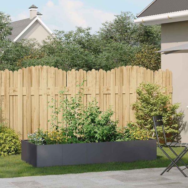 vidaXL Sadilnik antracit 200x80x40 cm Jeklo