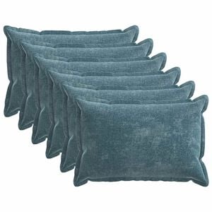 vidaXL Prevleka za blazino 6 pcs HOUTEN Modra 40 x 60 cm