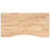 vidaXL Mizna plo&scaron;ča neobdelan 100x60x2,5 cm trdna hrastovina