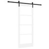 vidaXL Drsna vrata ORKDAL Bela in črna 83 x 202 cm