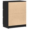 vidaXL Komoda črna 60x35x76 cm konstruiran les