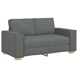vidaXL Dvosed Temno siv 160x78x84 cm blago
