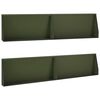 vidaXL Zadrževanje stene 4 kos 100 x 12 x 30 cm Jeklo Olivno zelena